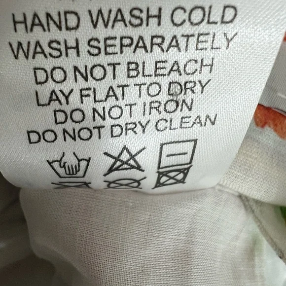 Prosperina Catania Sicilian Tile Print Shift Dress xs sleeveless linen blend - Picture 6 of 6